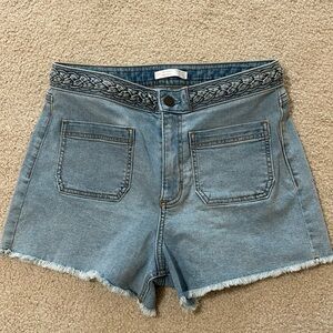 Lauren Conrad high rise cut off shorts- Women-size 10 excellent condition